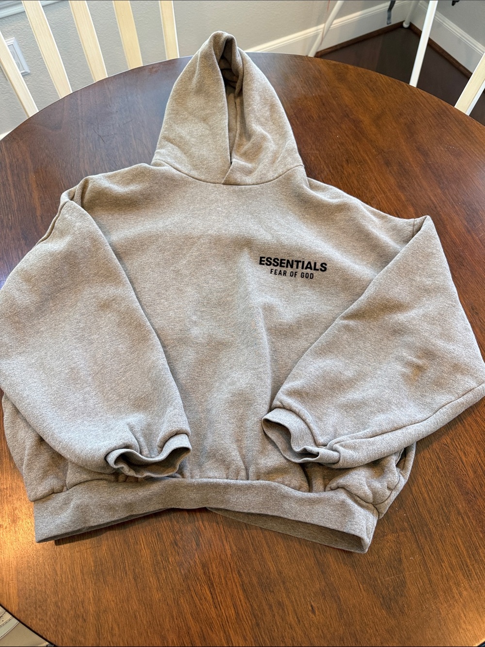 Fear of God Essentials Men's Gray Crewneck Hoodie